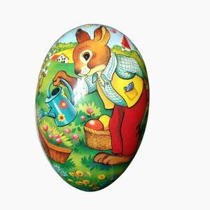Vintage Nestler Easter Egg Box Rabbit Design 6" Made In Germany